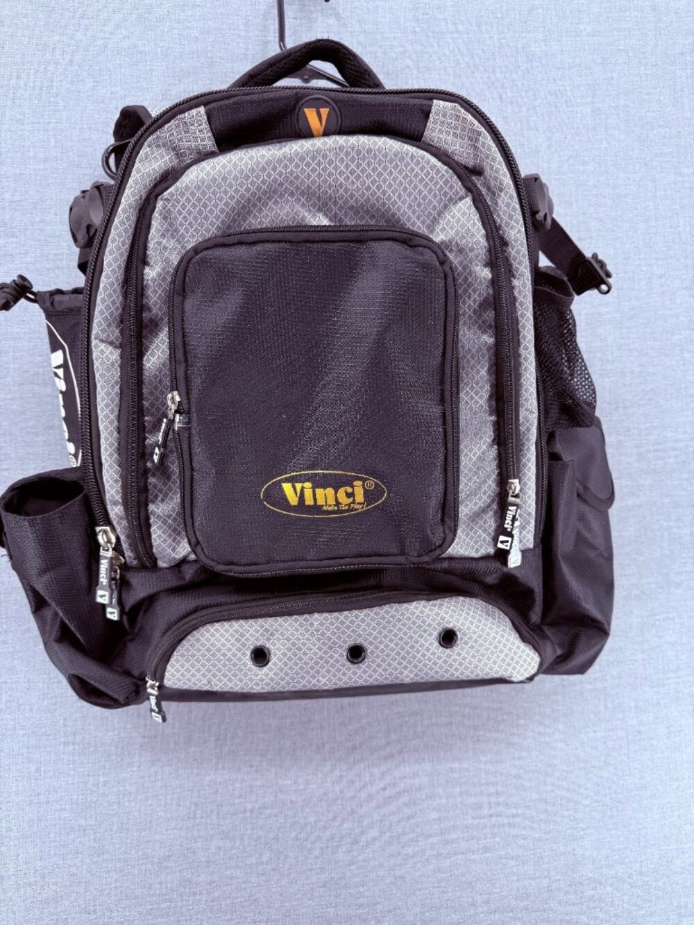 VINCI Baseball Softball Gear Bag Backpack Bat Pack Zip Pockets RARE